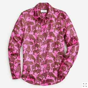 J CREW beautiful silk pink shirt